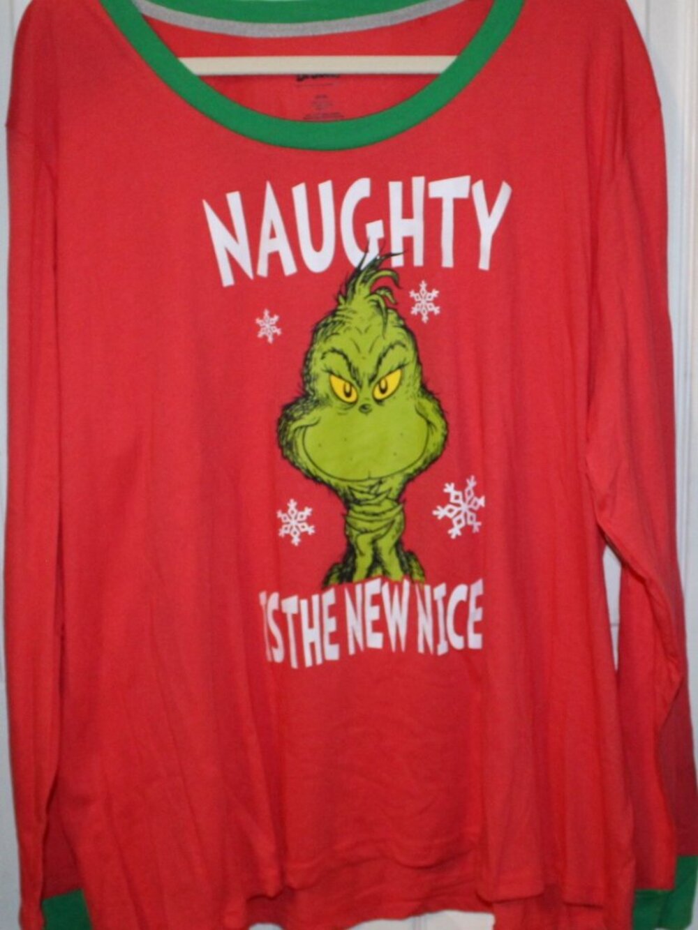 NWT Dr. Seuss Grinch Pajama set women's size 3X CUTE!! - Picture 7 of 10
